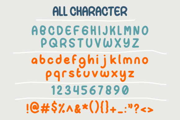 Paper Candy Font PNG with transparent background - Preview 5