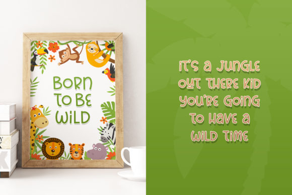 Rainforest Font PNG with transparent background - Preview 1