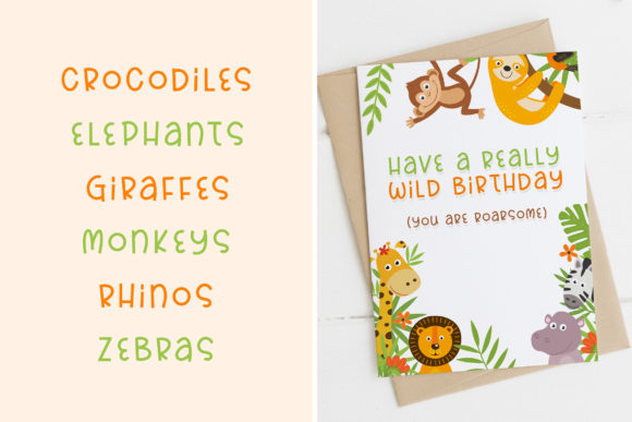 Rainforest Font PNG with transparent background - Preview 2
