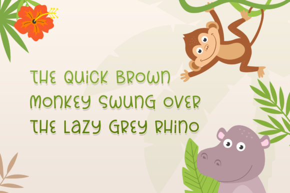 Rainforest Font PNG with transparent background - Preview 3