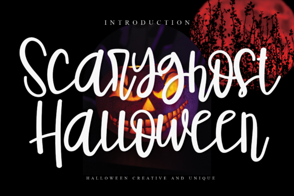 Scaryghost Halloween Font PNG with transparent background - Preview 5