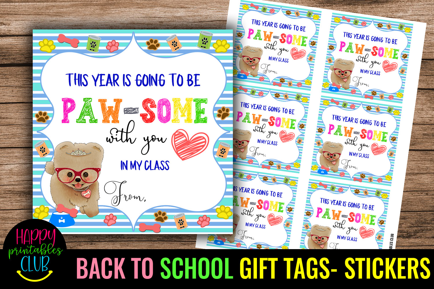 This Year is Going to Be Pawsome Sticker