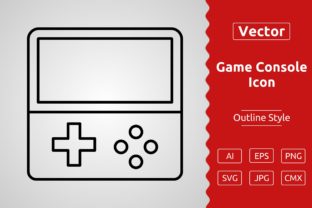 Vector Game Console Outline Icon Graphic by Muhammad Atiq · Creative ...