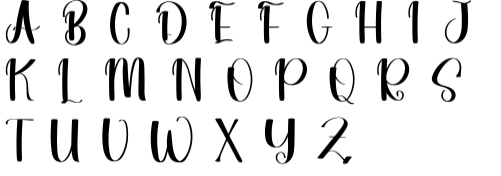 Wedding Signature specimen 3