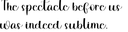 Wedding Signature specimen 7