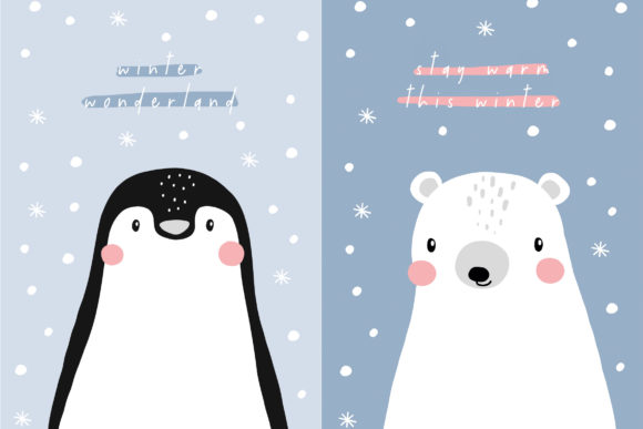 Adventures in the Snow Font - Preview 3