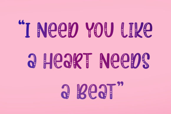 Beauty Heart Font - Preview 1