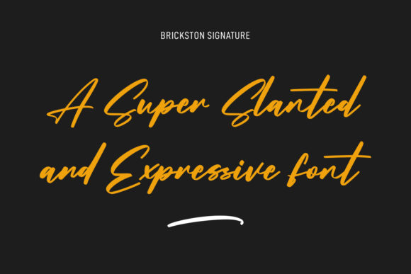 Brickston Script Font - Preview 1