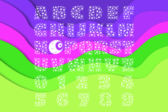 Eye Balls Duo Font - Preview 2