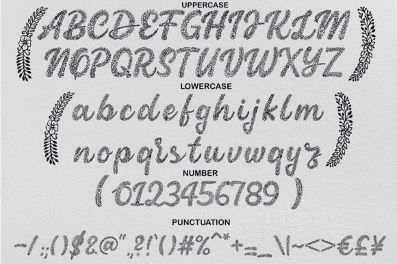 Floral Font - Preview 2