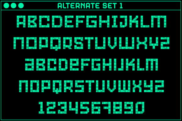 Gamer Blocks Font font preview - 2
