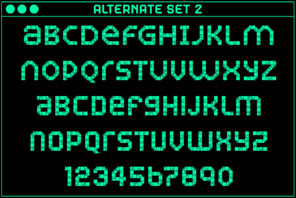 Gamer Blocks Font font preview - 3