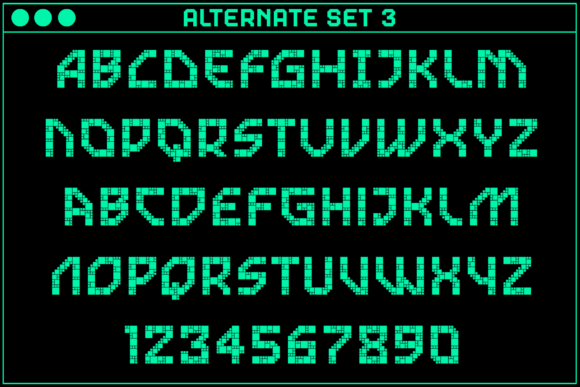 Gamer Blocks Font font preview - 4