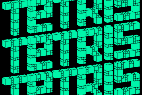 Gamer Blocks Font font preview - 6