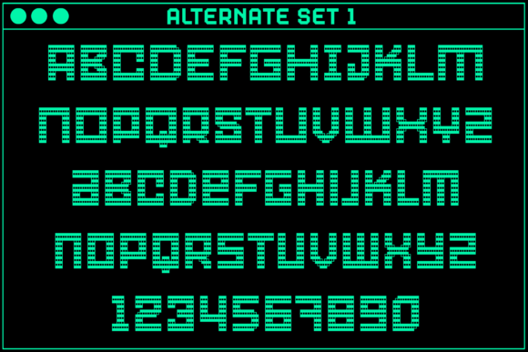 Gamer Building Font PNG with transparent background - Preview 2