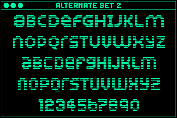 Gamer Building Font PNG with transparent background - Preview 3