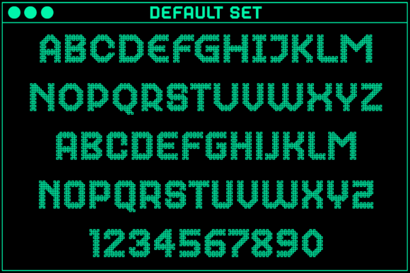 Gamer Connected Font PNG with transparent background - Preview 1