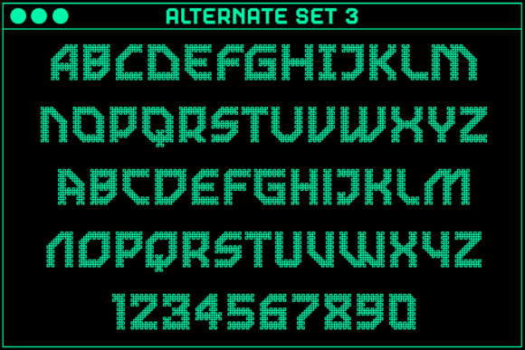 Gamer Connected Font PNG with transparent background - Preview 4