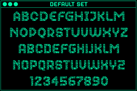 Gamer Crossword Font PNG with transparent background - Preview 1