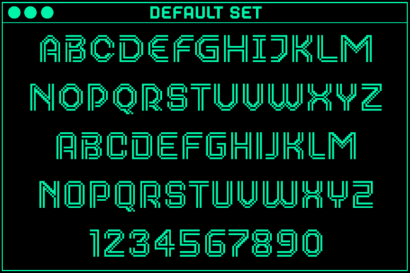 Gamer Inline 2 Font - Preview 1