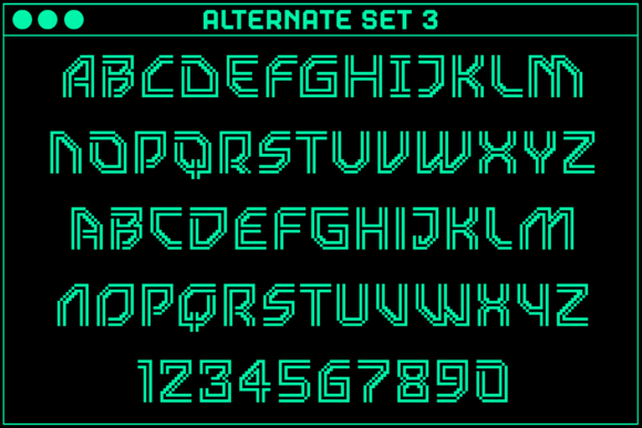 Gamer Inline 2 Font - Preview 4