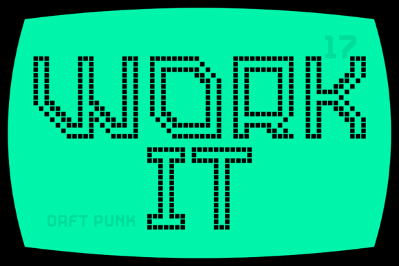 Gamer Inline Squares Font PNG with transparent background - Preview 5