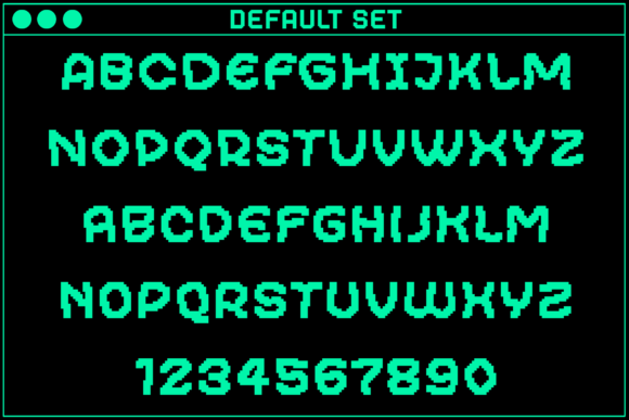 Gamer Irregular Font PNG with transparent background - Preview 1