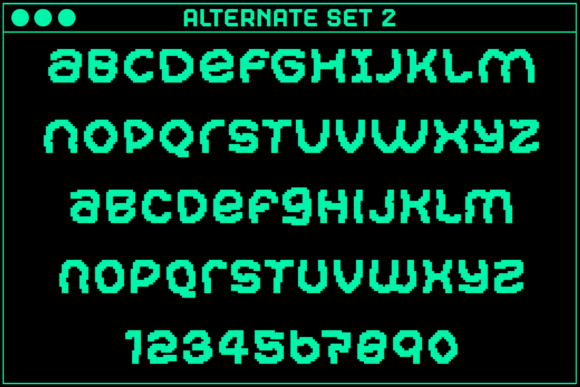 Gamer Irregular Font PNG with transparent background - Preview 3