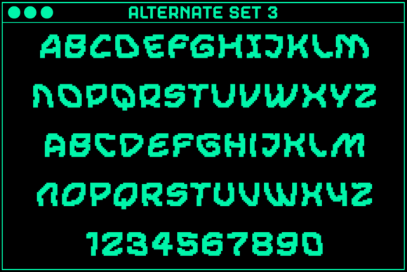 Gamer Irregular Font PNG with transparent background - Preview 4