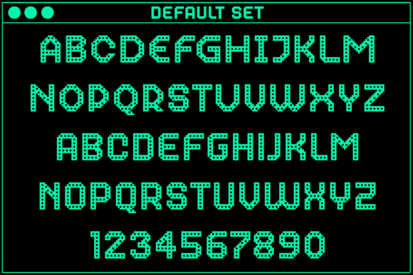 Gamer Pierced Font PNG with transparent background - Preview 1