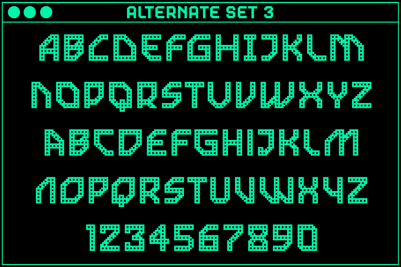 Gamer Pierced Font PNG with transparent background - Preview 4