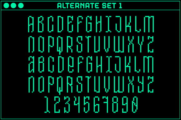 Gamer Rare Font PNG with transparent background - Preview 2