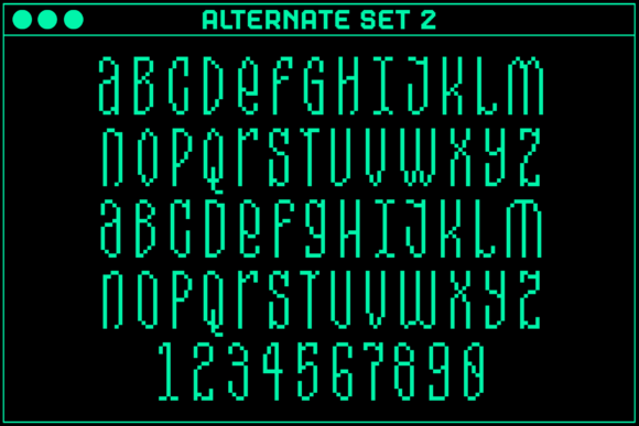 Gamer Rare Font PNG with transparent background - Preview 3