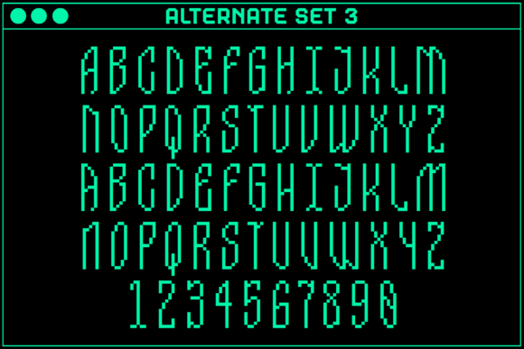 Gamer Rare Font PNG with transparent background - Preview 4