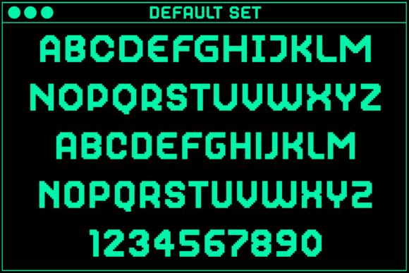 Gamer Regular Font PNG with transparent background - Preview 1