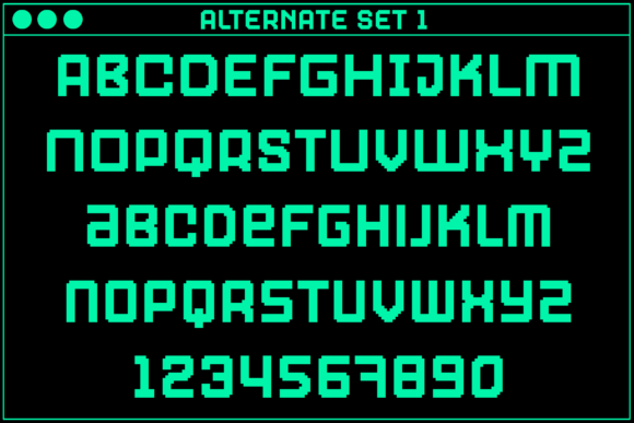 Gamer Regular Font PNG with transparent background - Preview 2