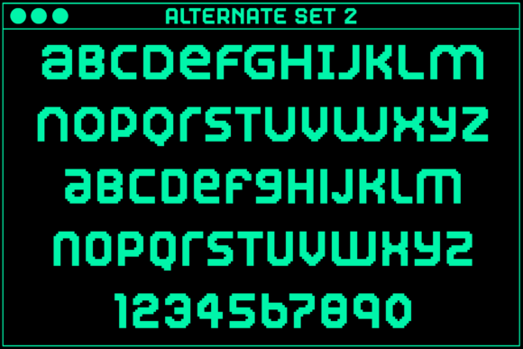 Gamer Regular Font PNG with transparent background - Preview 3