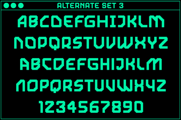Gamer Regular Font PNG with transparent background - Preview 4