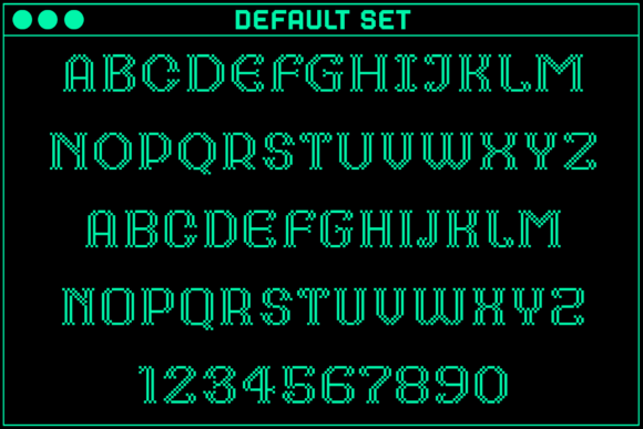 Gamer Serif Font PNG with transparent background - Preview 1