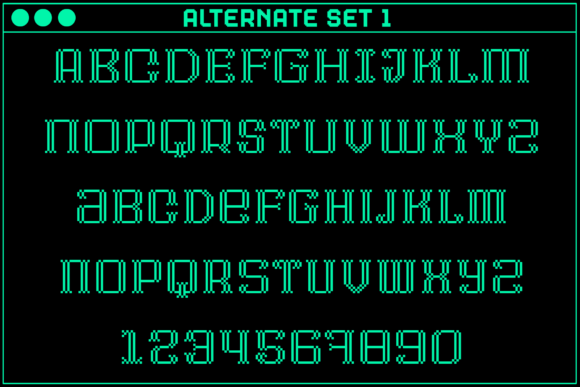 Gamer Serif Font PNG with transparent background - Preview 2