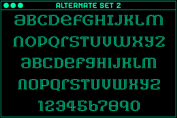Gamer Serif Font PNG with transparent background - Preview 3