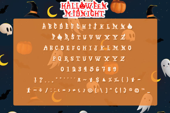 Halloween Midnight Font - Preview 4
