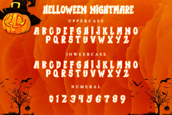 Helloween Nightmare Font - Preview 3
