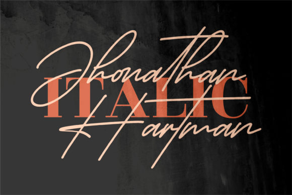 Jhonathan Hartman Font PNG with transparent background - Preview 1