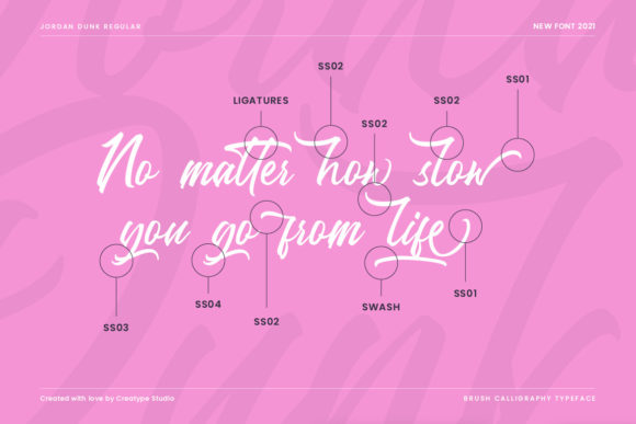 Jordan Dunk Font PNG with transparent background - Preview 5