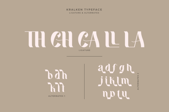 Kralken Font PNG with transparent background - Preview 2