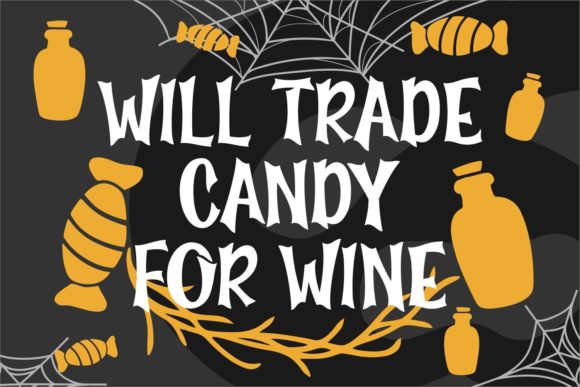Little Miss Spooky Font PNG with transparent background - Preview 4
