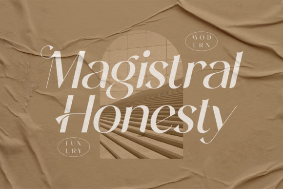 Magistral Honesty Font PNG with transparent background - Preview 1