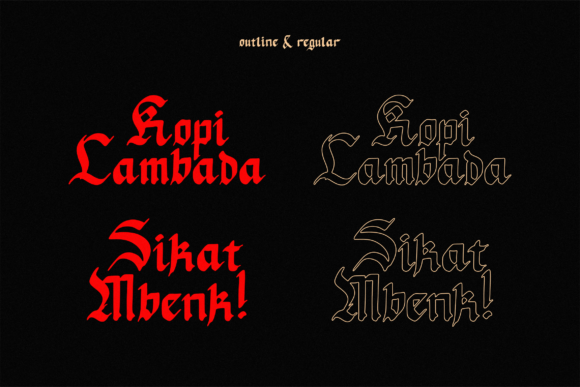 Mata Pisau Font PNG with transparent background - Preview 5