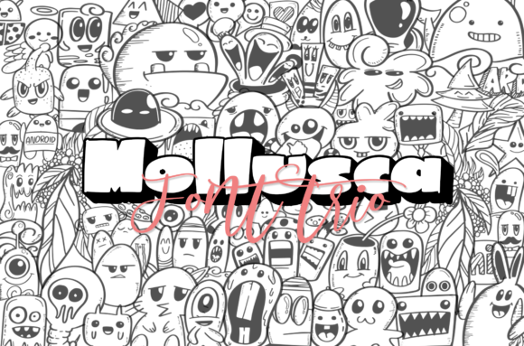 Mollusca Trio Font PNG with transparent background - Preview 1